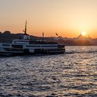 Ferry Of Istanbul During Sunset
