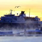 Ferry on ice