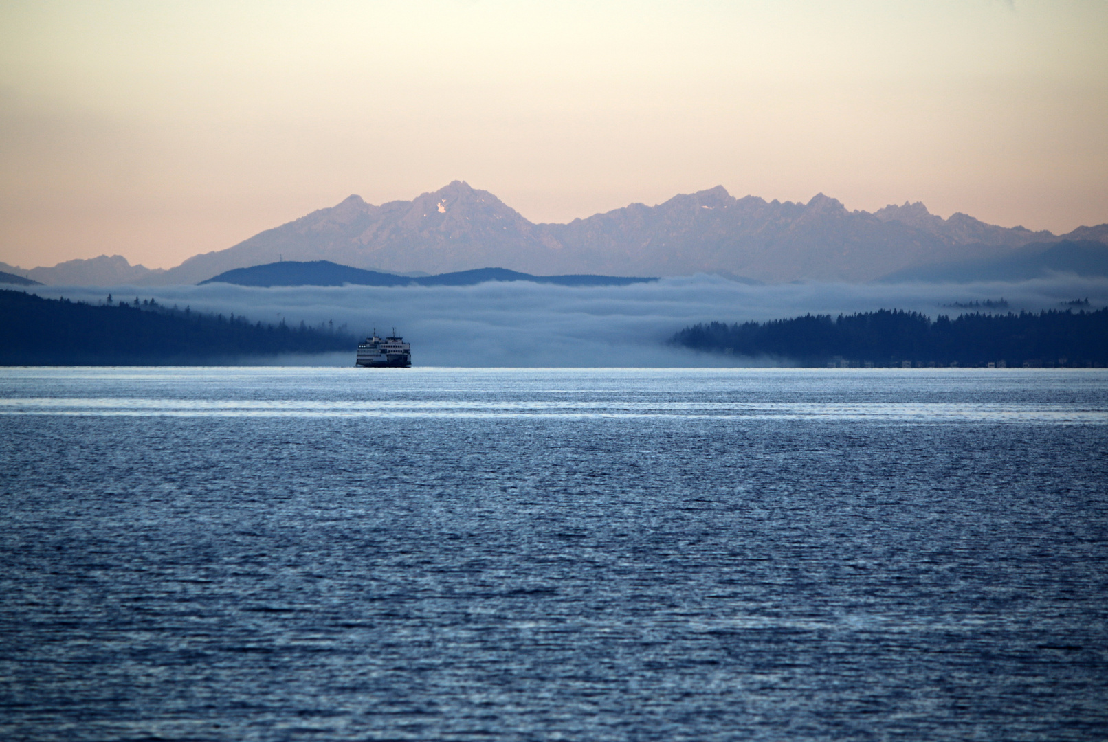 Ferry out of the fog