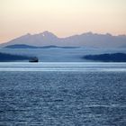 Ferry out of the fog