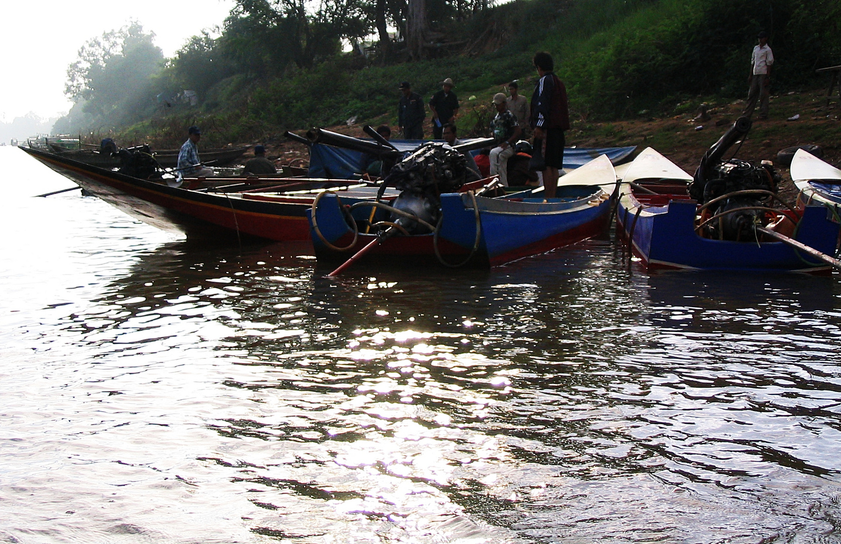 ferrymen in the morning