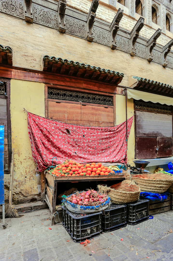 Fes  medina - tägliches Frischeangebot