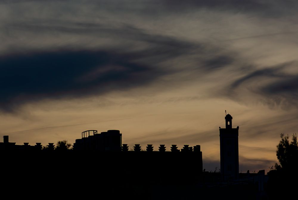 Fes nach Sonnenuntergang