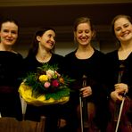 fesche Damen, die Mitglieder des  Faust Quartetts aus der Schweiz