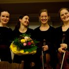 fesche Damen, die Mitglieder des  Faust Quartetts aus der Schweiz