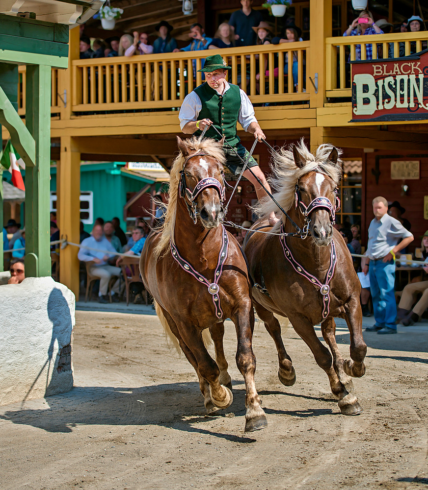 Fest der "Starken Pferde" in der Pullman City....