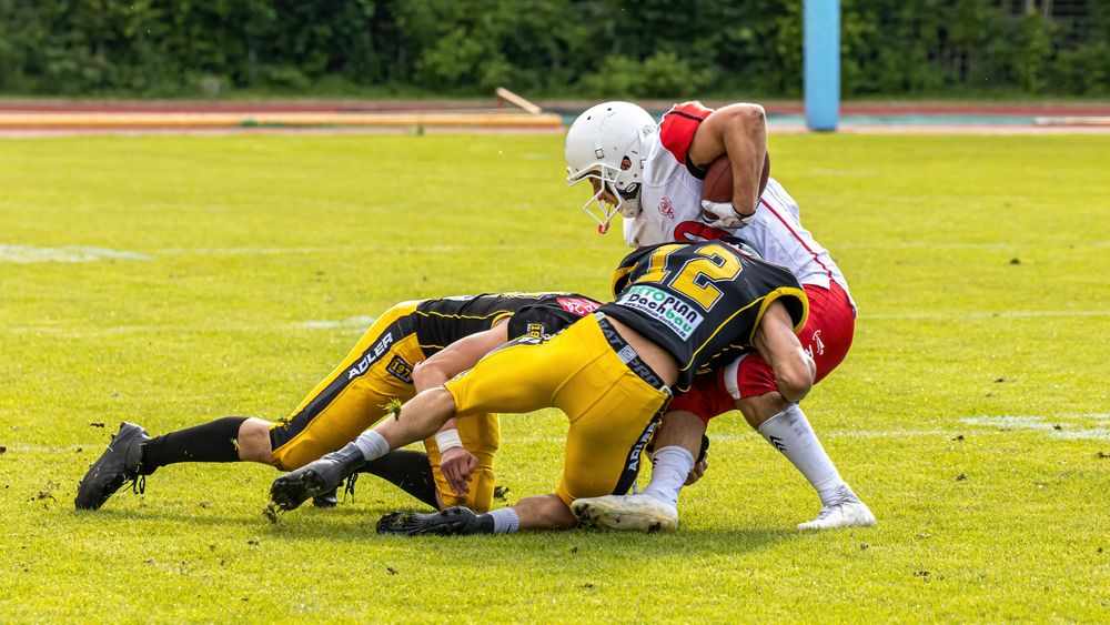 Fest im Griff im Eifer des Gefechtes