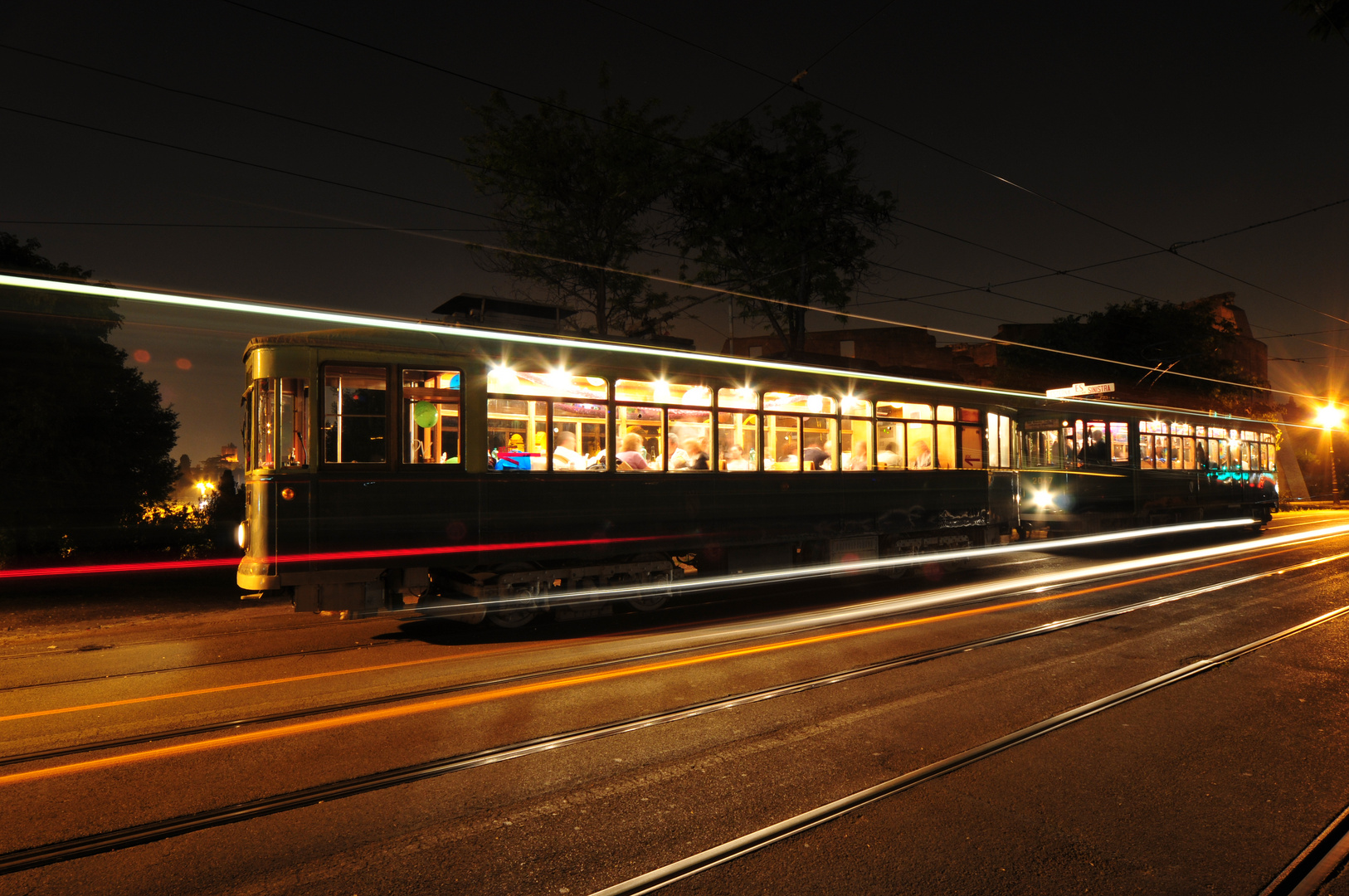 Festa in tram