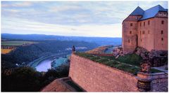 Feste Königstein mit Elbe