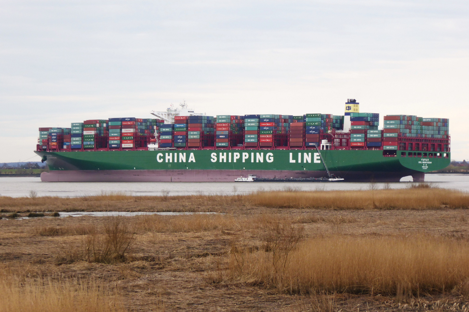 Festgefahren...CSCL Indian Ocean...