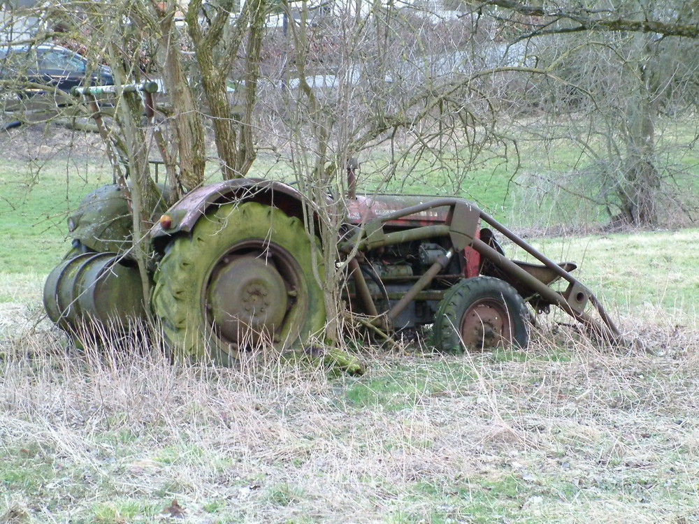 Festgewachsener Schlepper