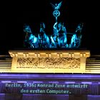 Festival of Lights 2010, die Quadriga auf dem Brandenburger Tor