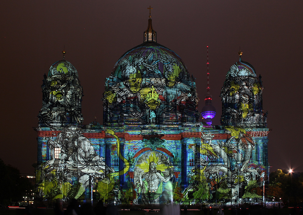 Festival of Lights 2015 mit dem Berliner Dom