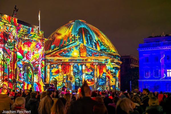 Festival of Lights auf dem Bebelplatz von Berlin