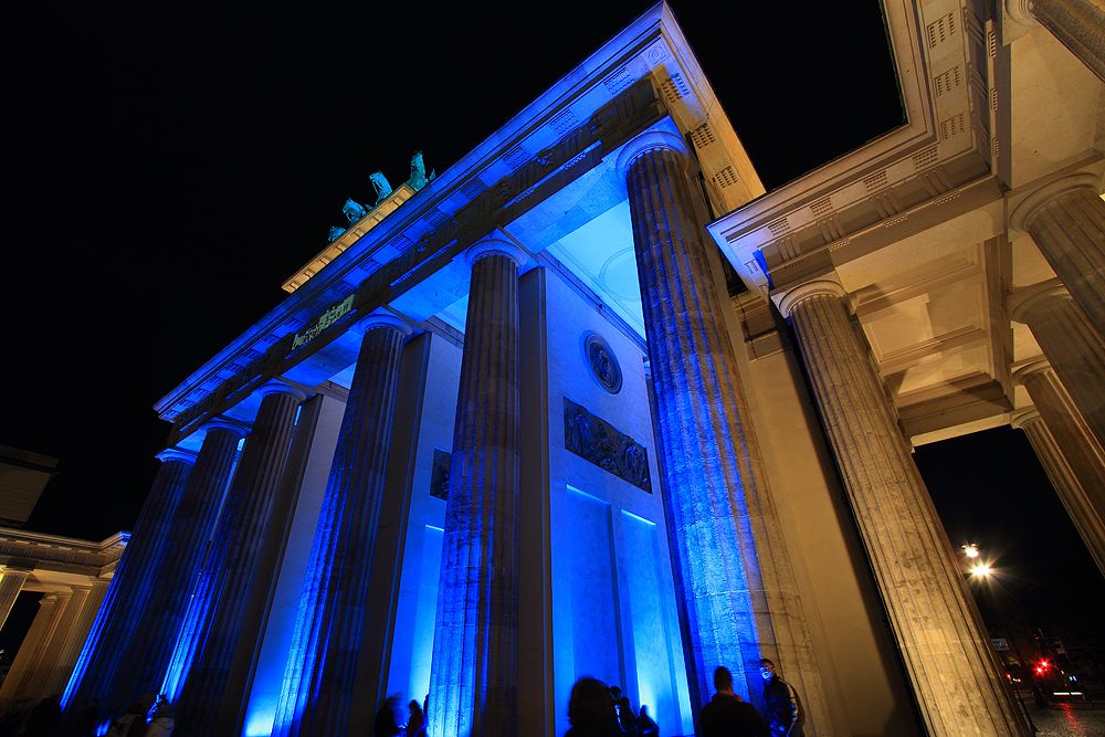 Festival Of Lights Berlin 2010 - Das Brandenburger Tor (ganz unten ...)