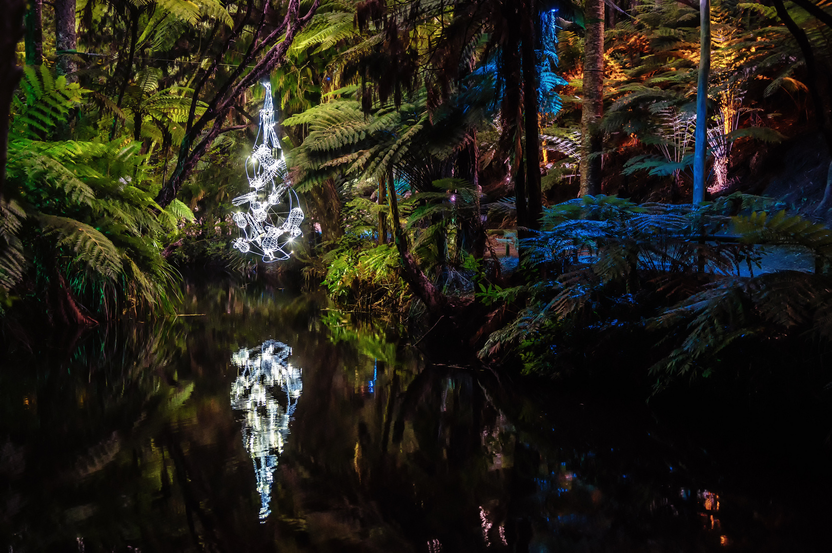 Festival of Lights "Droplet", New Plymouth, New Zealand Foto & Bild