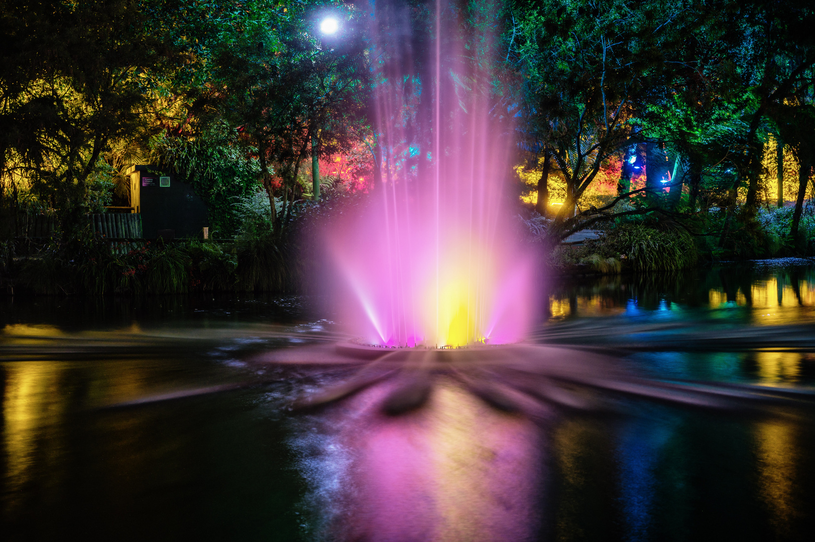 Festival of Lights - "Fountain of Colour", New Plymouth, New Zealand