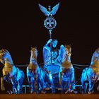 Festival of Lights in Berlin - Die blaue Quadriga