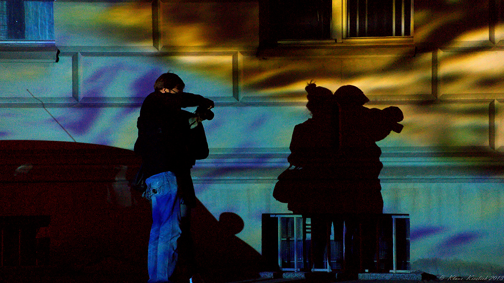 Festival of Ligths Blick hier Palais am Festungsgraben