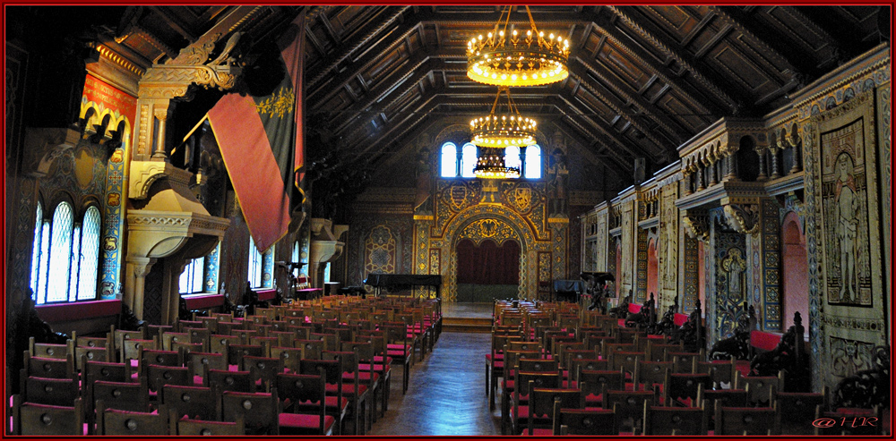 Festsaal auf der Wartburg in Eisenach.