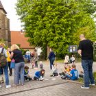 Festtreiben der Aufstellung des Maibaums