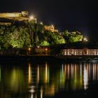 Festung Ehrenbreitstein bei Nacht