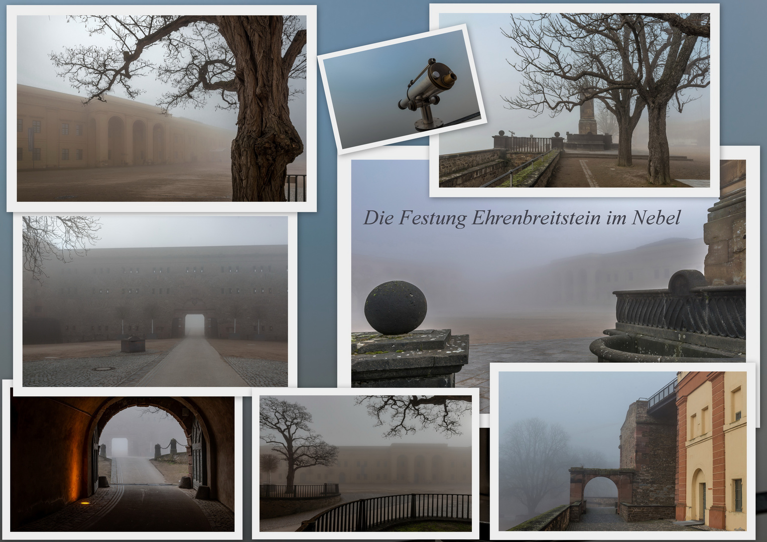 Festung Ehrenbreitstein im Nebel