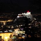 Festung Hohen Salzburg bei Nacht