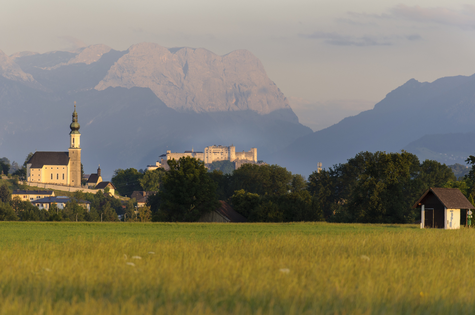 Festung Hohen Salzburg mit Tennengebirge