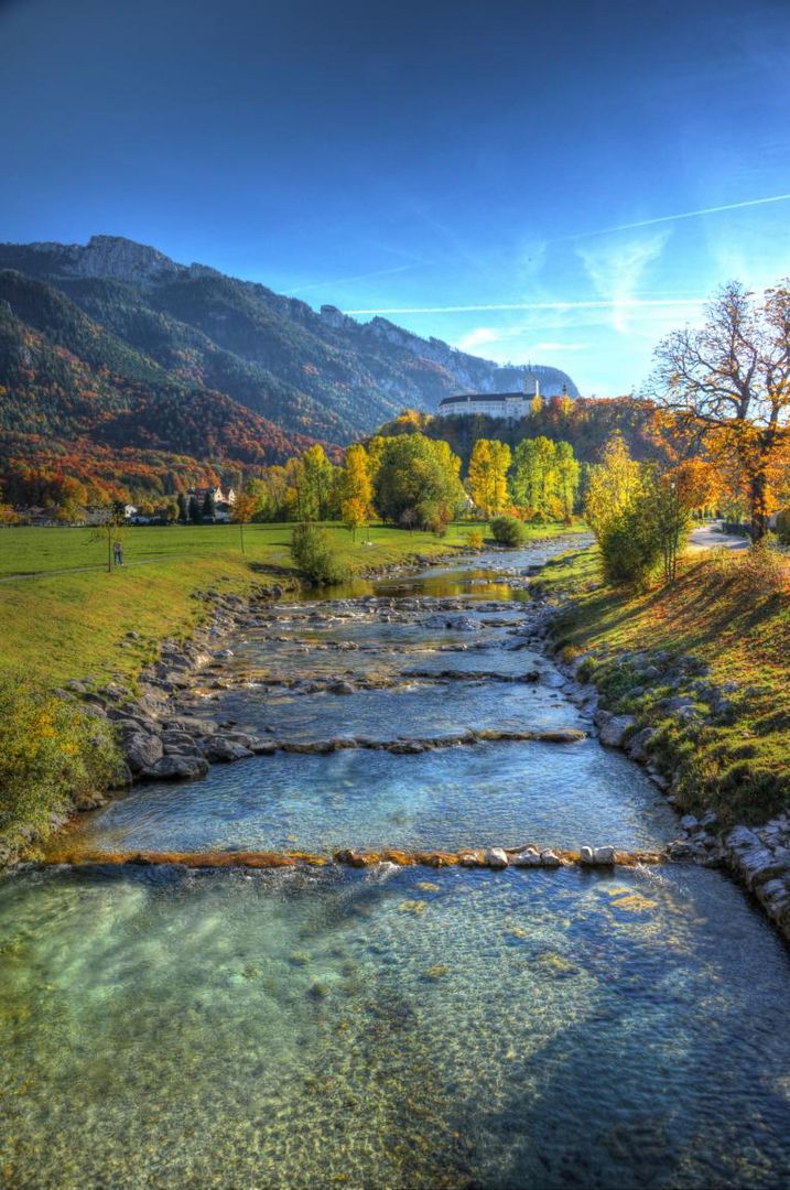 Festung Hohenaschau / Aschau im Chiemgau im Herbstlicht