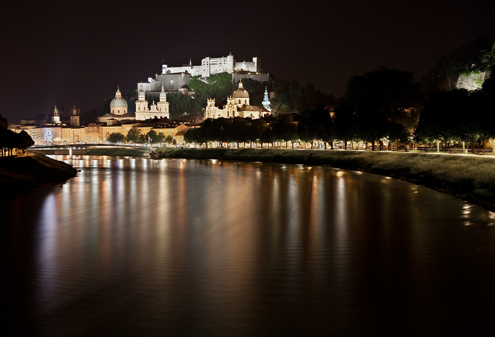 Festung Hohensalzburg, Altstadt und Salzach