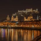 Festung Hohensalzburg am Nacht