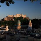 Festung Hohensalzburg zu später Stunde