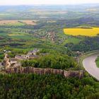 Festung Königstein aus der Vogelperspektive