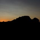 Festung Königstein beim Sonnenuntergang