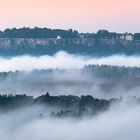 Festung Königstein gefangen im Nebel