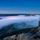 Festung Königstein im Nebel