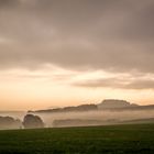 Festung Königstein im Nebel