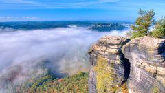 Festung Königstein im Nebelmeer