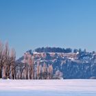 Festung Königstein im Winter bei Sonnenaufgang