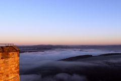 Festung Königstein Nebel