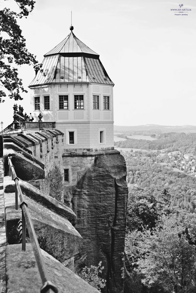 Festung Königstein, s/w