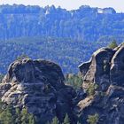 Festung Königstein von Norden von der Aussicht beim Ziegenrücken...