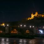 Festung Marienberg bei Nacht