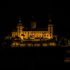 Festung Marienberg in Wuerzburg bei Nacht