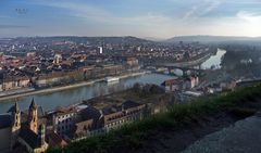 " Festung Marienberg und Stadtblicke aus der Burgperspektive Würzburg "