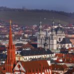 " Festung Marienberg und Stadtblicke aus der Burgperspektive Würzburg "