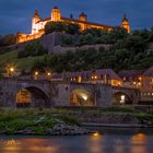 Festung Marienberg zur Blauen Stunde