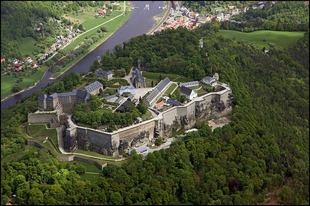 Festung & Stadt Königstein Foto & Bild deutschland, europe, sachsen