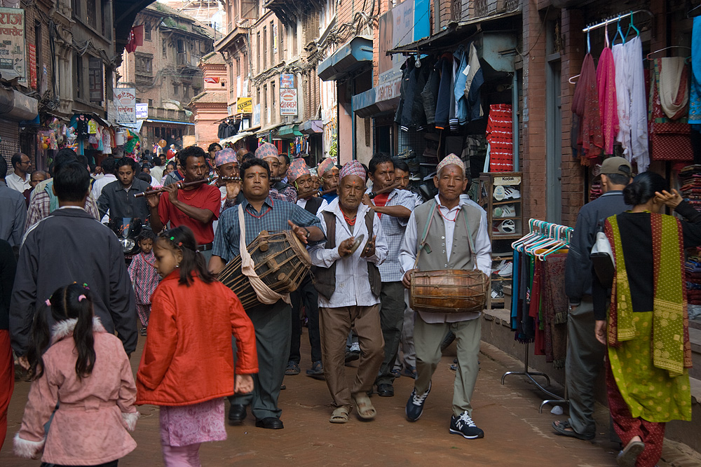 Festzug in Bhaktapur